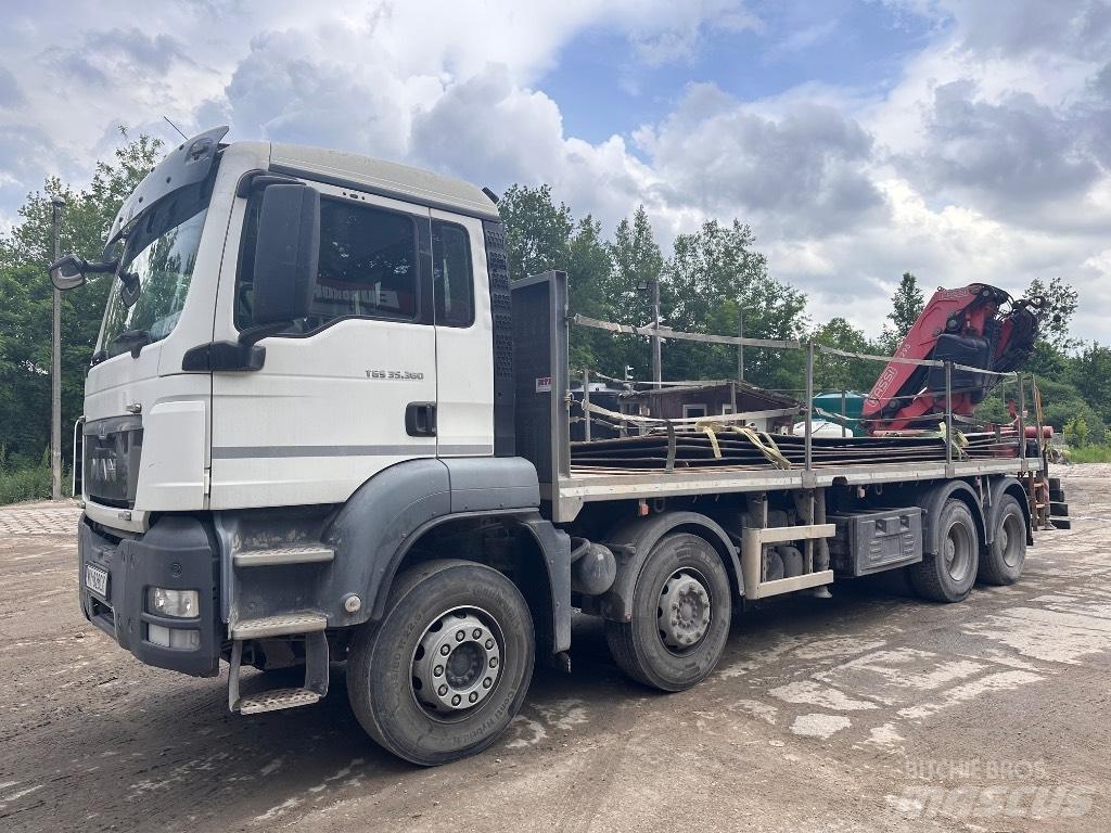 MAN TGS 35.360 8x4 Kraanaga veokid