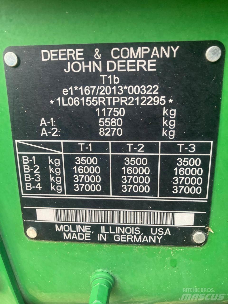 John Deere 6R 155 Traktorid