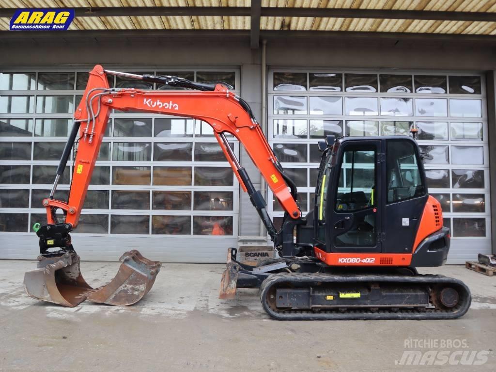 Kubota KX 080-4 Väikeekskavaatorid 7t-12t