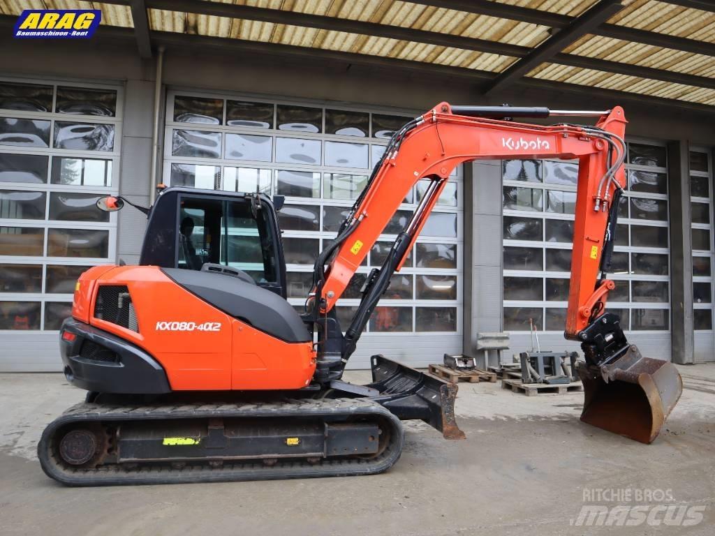 Kubota KX 080-4 Väikeekskavaatorid 7t-12t