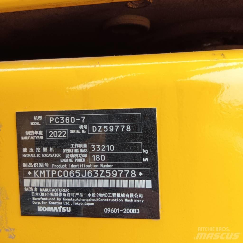 Komatsu PC 360-7 Roomikekskavaatorid