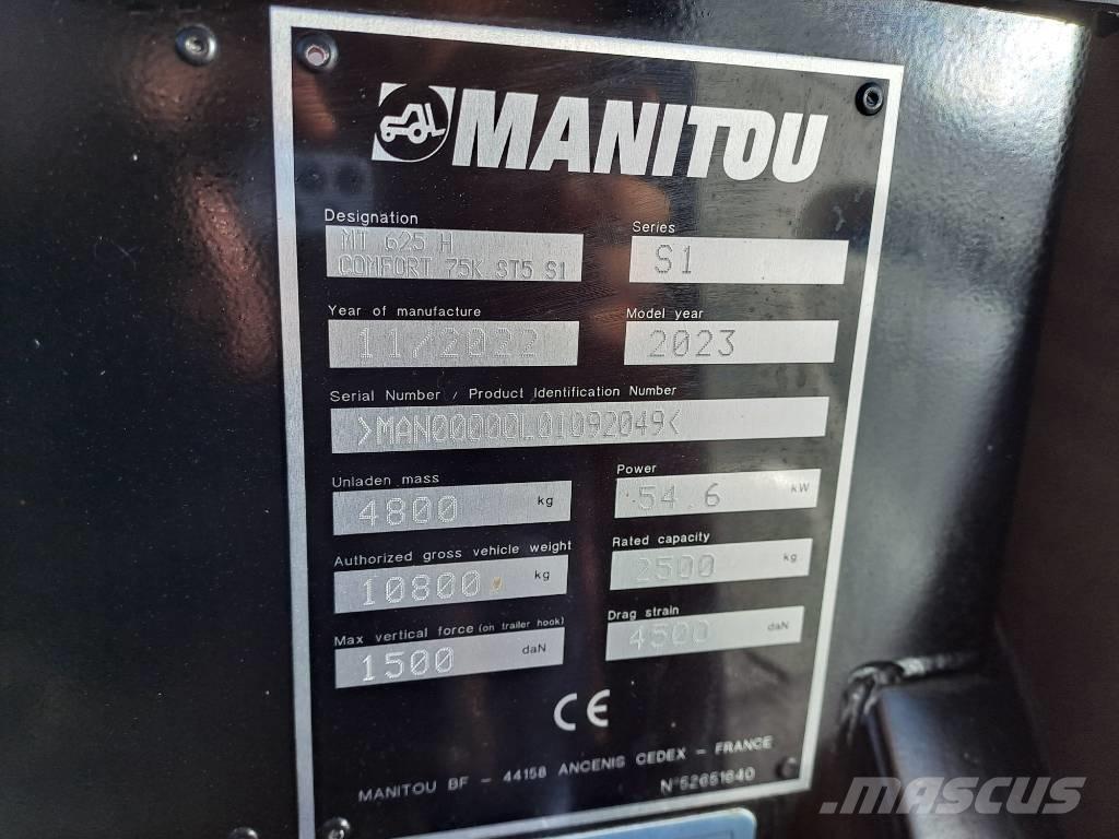 Manitou MT 625 H Teleskooplaadurid