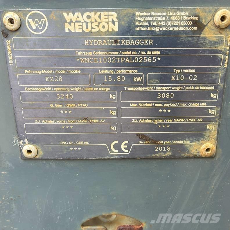 Wacker Neuson EZ 28 Miniekskavaatorid < 7 t