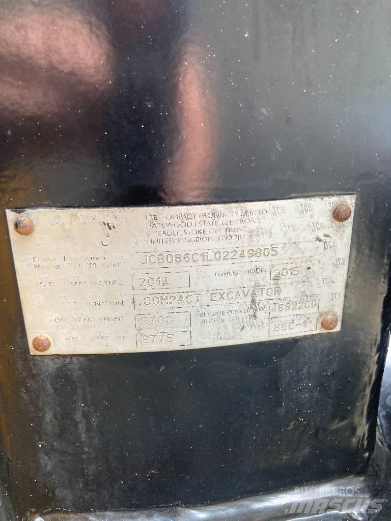 JCB 86 C-1 eco Väikeekskavaatorid 7t-12t