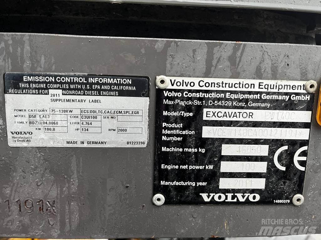 Volvo EW 140 C Ratasekskavaatorid