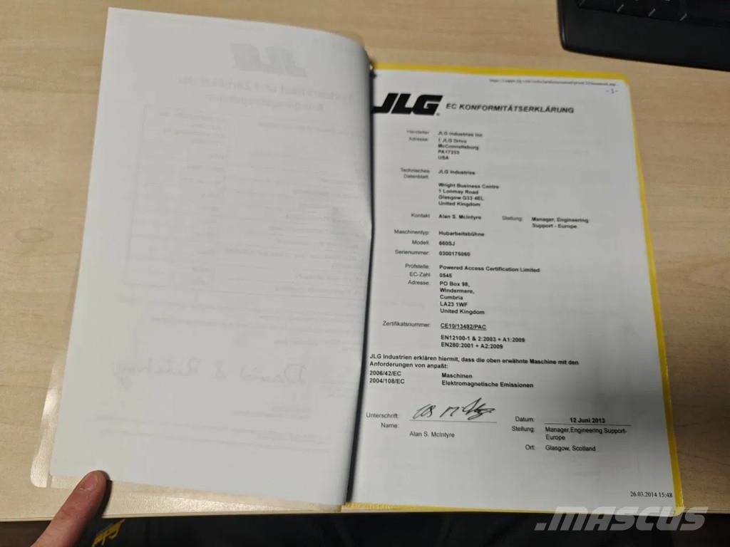 JLG 660 SJ Teleskoop poomtõstukid