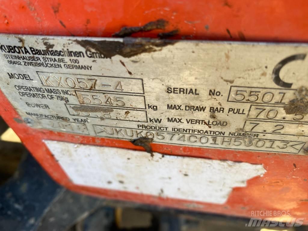 Kubota KX 057-4 Miniekskavaatorid < 7 t