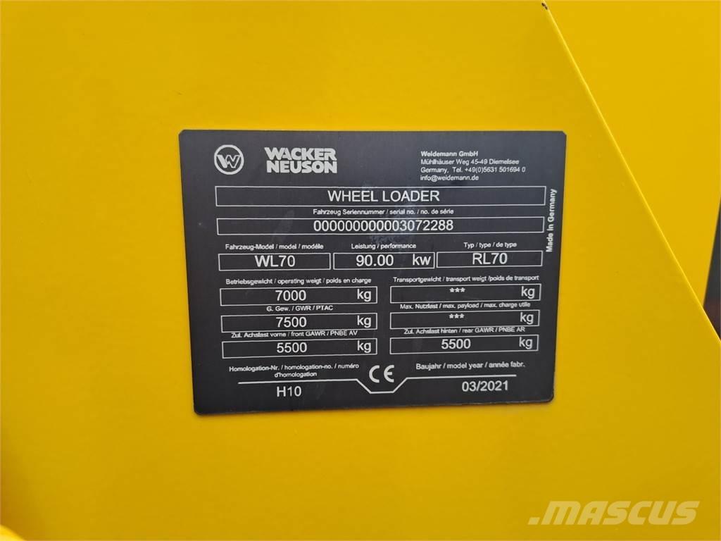 Wacker Neuson WL70 Rataslaadurid