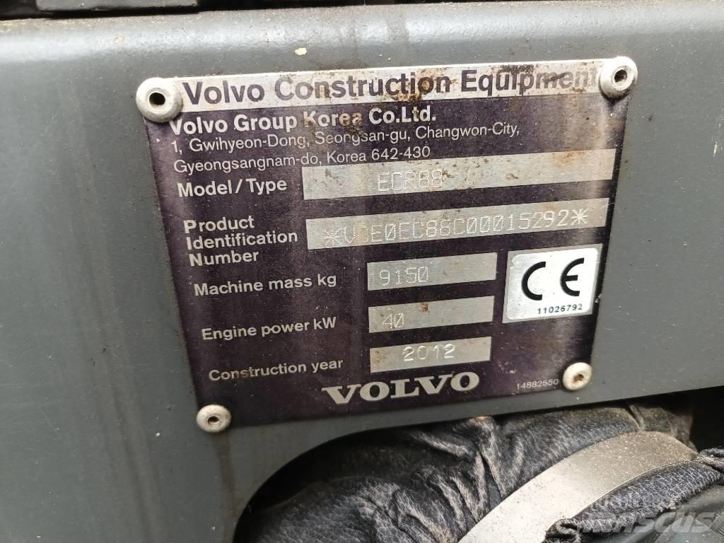 Volvo ECR 88 PLUS Väikeekskavaatorid 7t-12t
