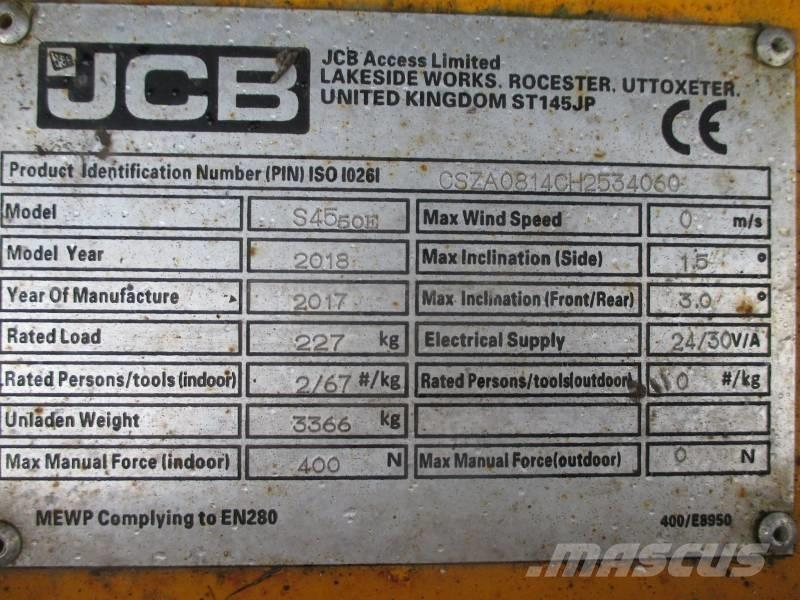 JCB S4550E Käärtõstukid