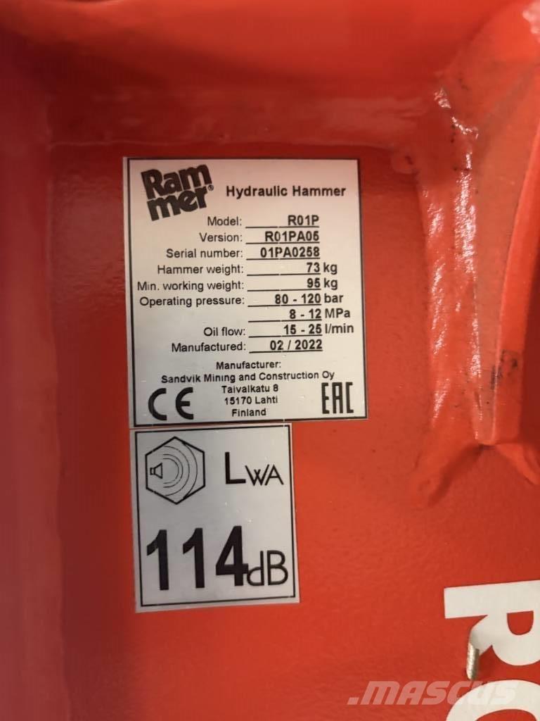Rammer R01P Hüdrohaamrid