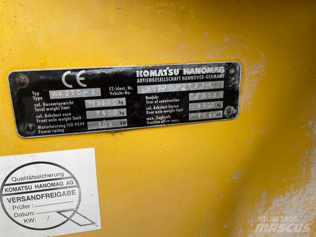 Komatsu WA 270-3 Rataslaadurid