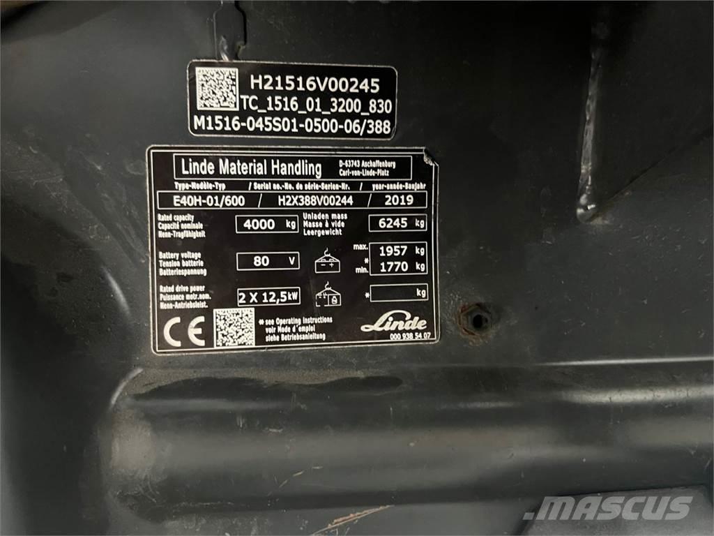 Linde E40H-01/600 Elektritõstukid