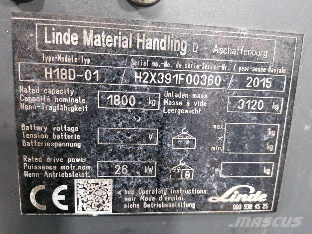 Linde H18D-01 Gaasitõstukid