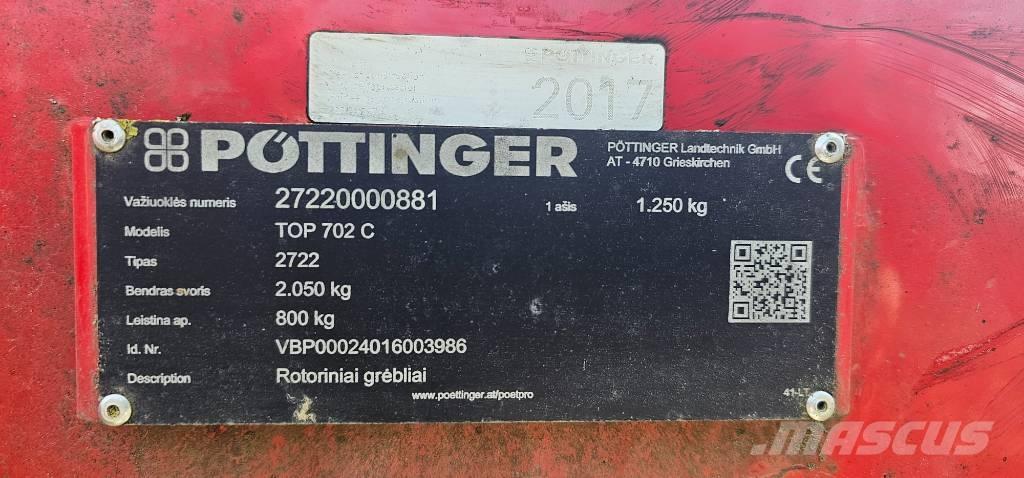 Pöttinger TOP 702C Vaalutid ja kaarutid