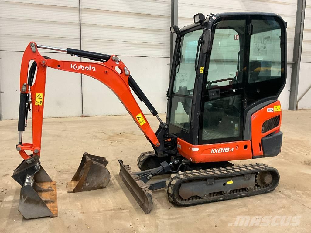 Kubota KX 018-4 Miniekskavaatorid < 7 t