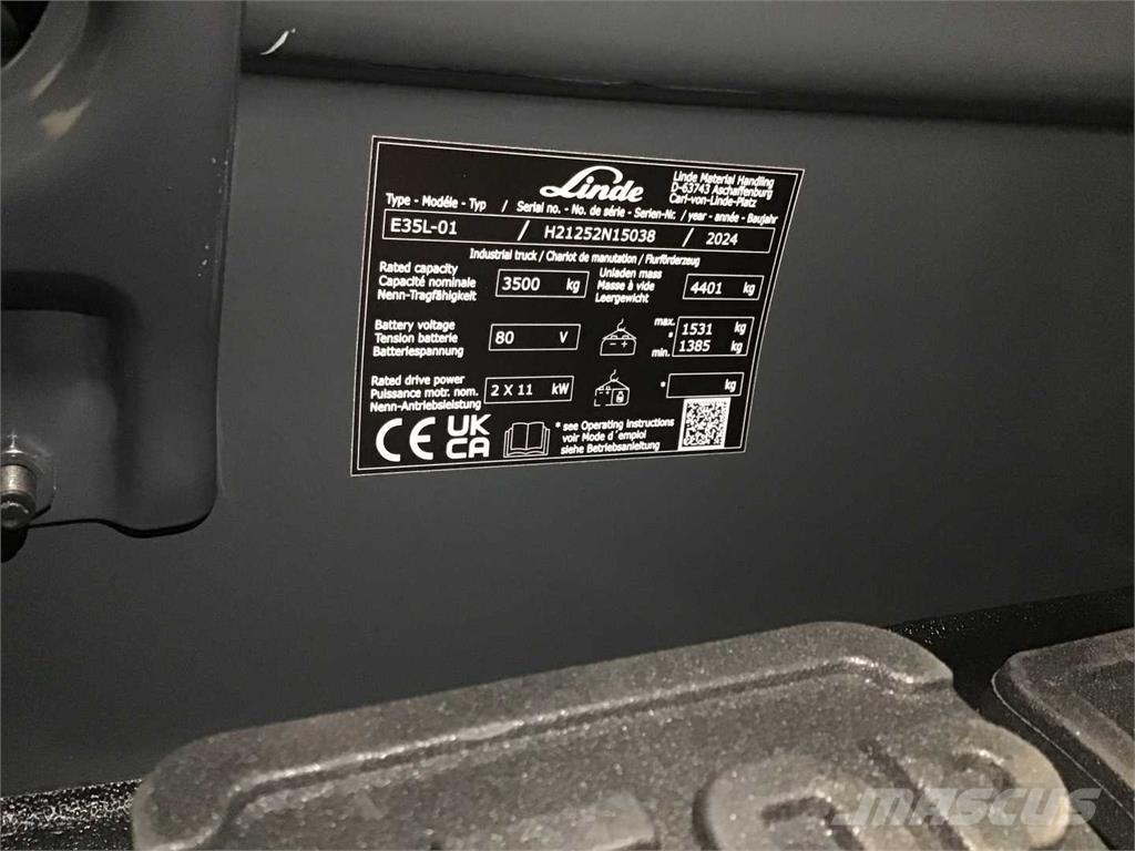 Linde E35L Elektritõstukid