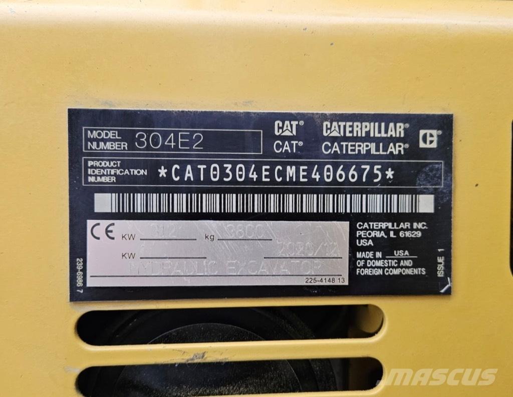 CAT 304 E 2 Miniekskavaatorid < 7 t