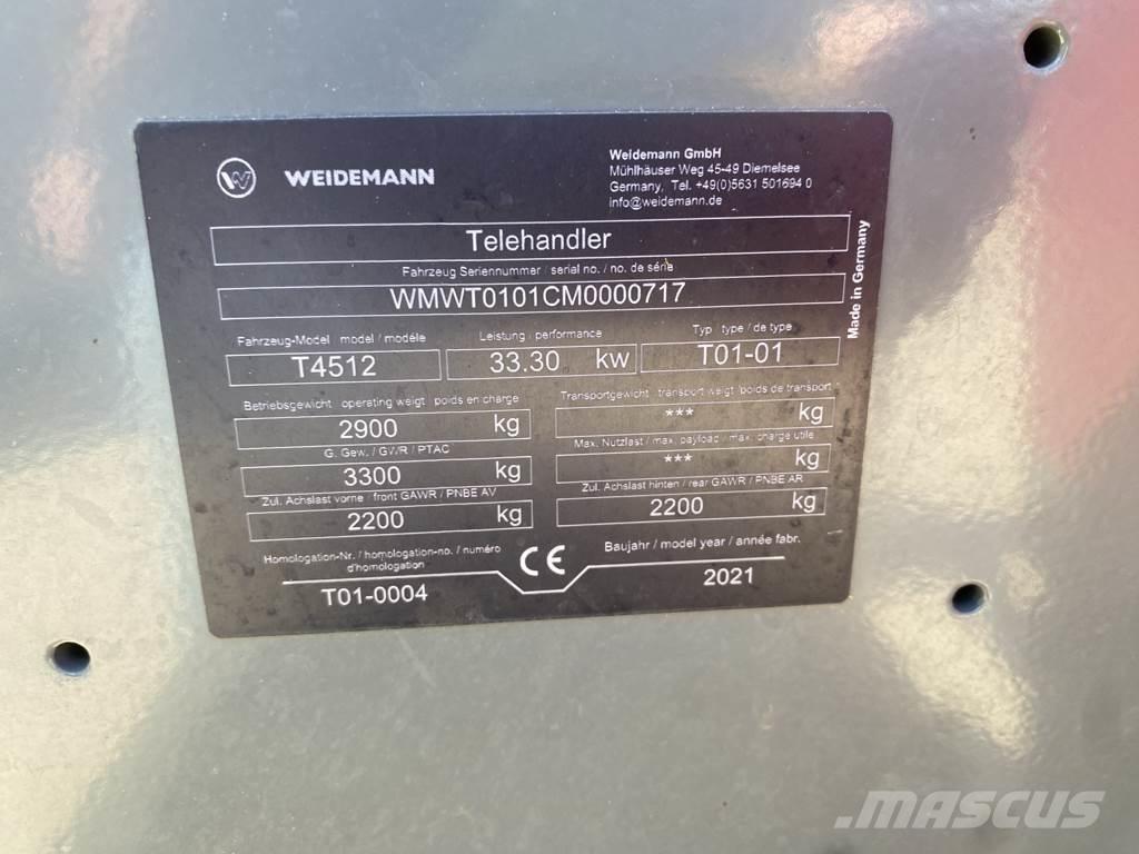 Weidemann T 4512 Põllumajanduslikud teleskoopkäitlejad