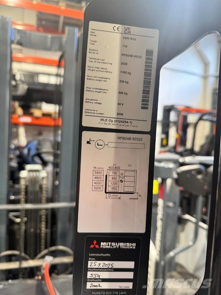 Mitsubishi SBR16N2 Platvormiga virnastajad