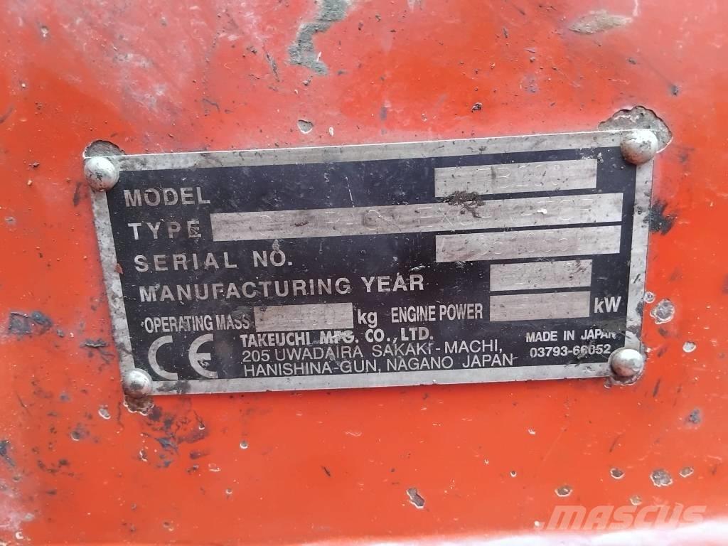 Takeuchi TB290 Miniekskavaatorid < 7 t