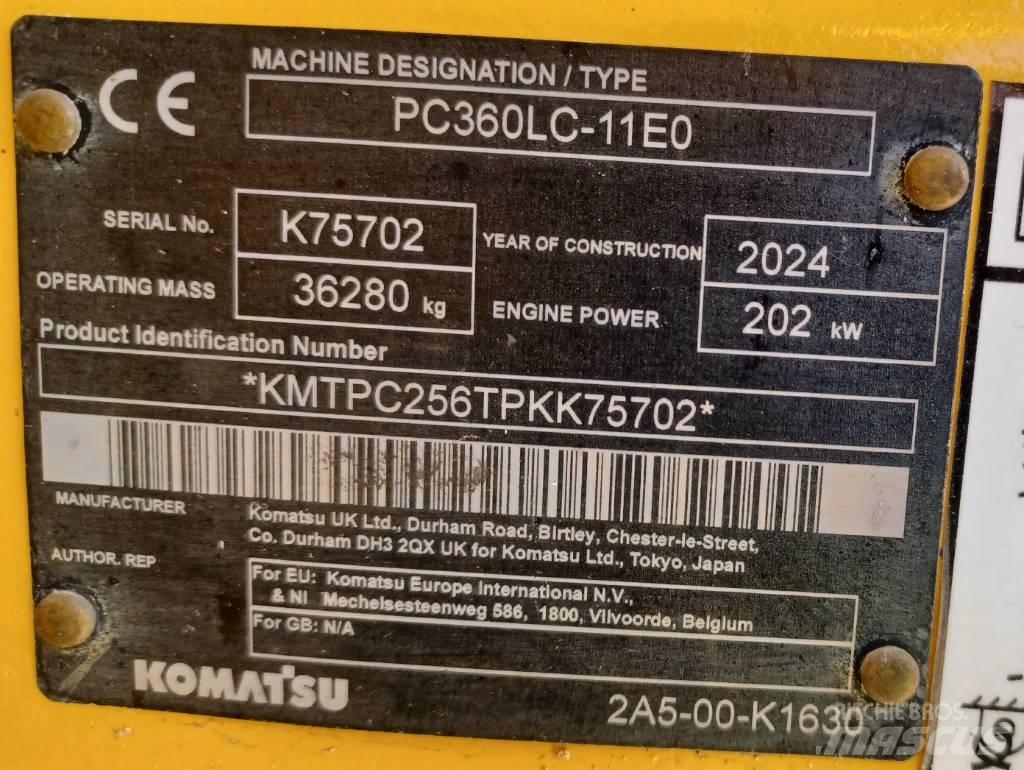 Komatsu PC360LC-11 Roomikekskavaatorid