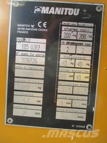 Manitou 105 VJR 2 Vertikaalsed mast tõstukid