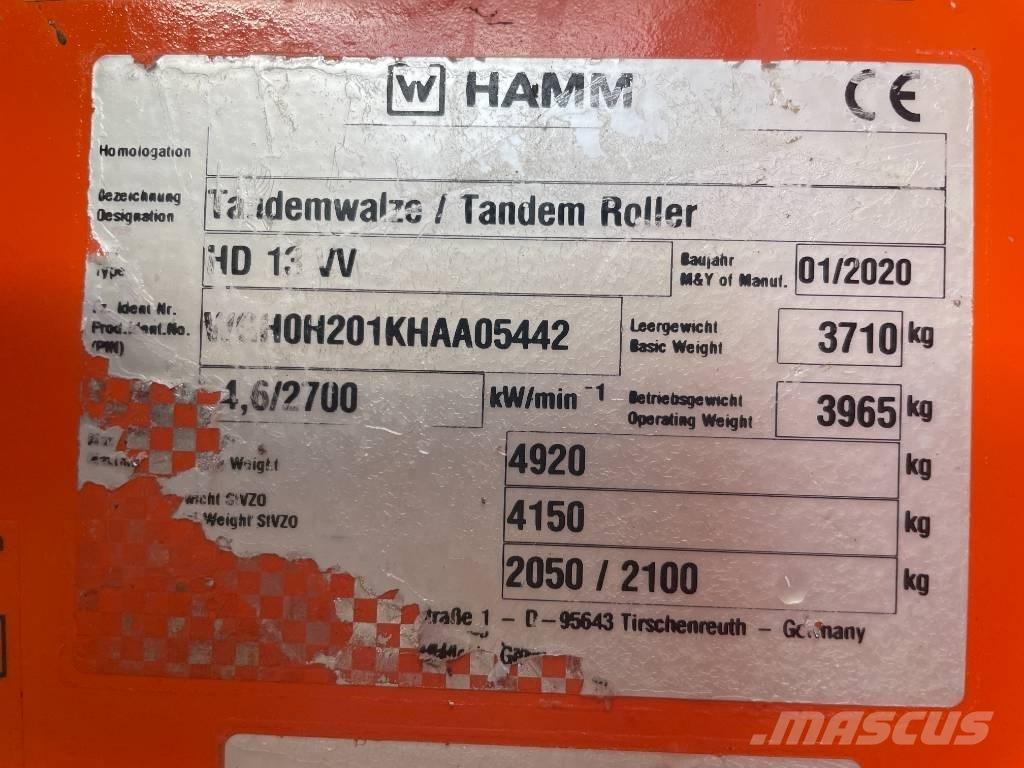 Hamm HD 13 VV Tandemrullid