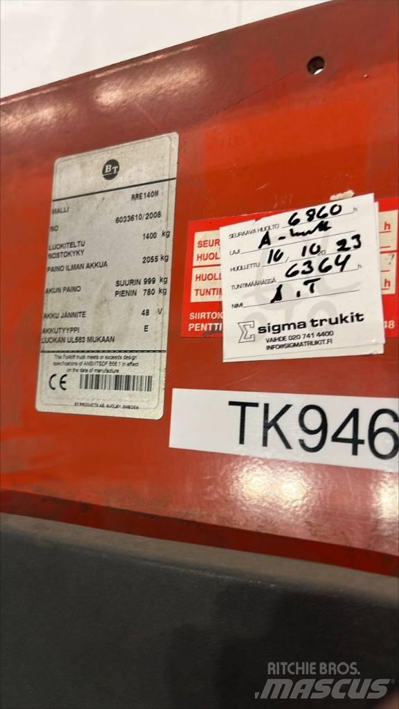 BT RR E 140 M Lükandmastiga tõstukid