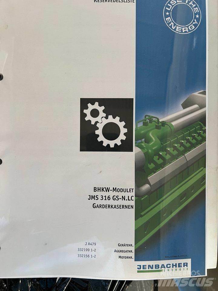  2x Jenbacher 750 KVA Gaasigeneraatorid