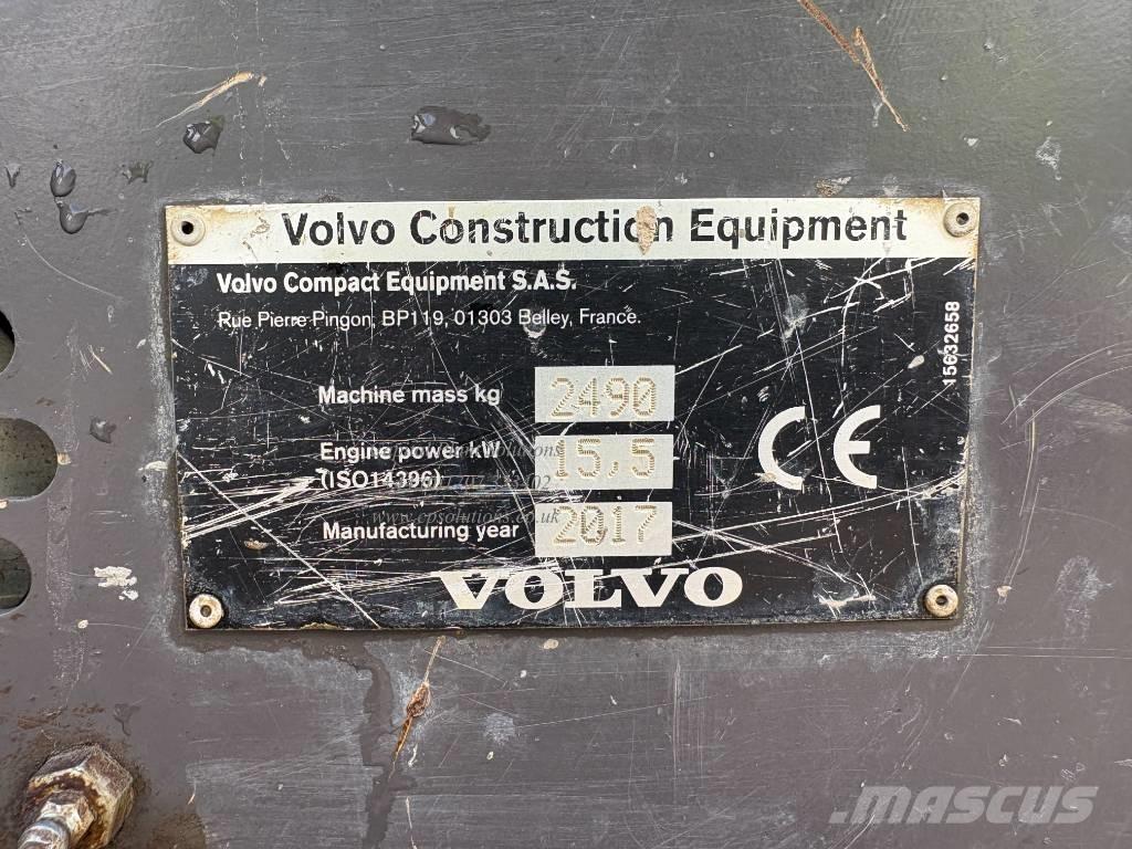 Volvo ECR 25 D Miniekskavaatorid < 7 t