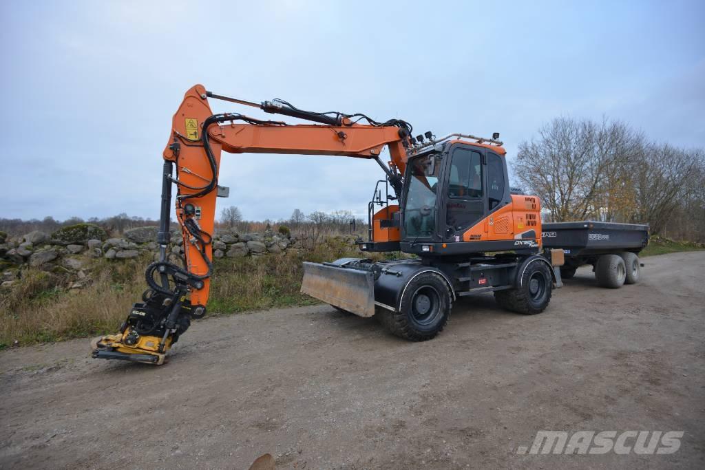 Doosan DX 165 W-5 Ratasekskavaatorid