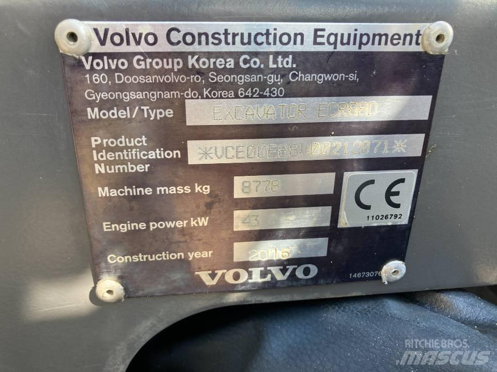 Volvo ECR 88 D Väikeekskavaatorid 7t-12t