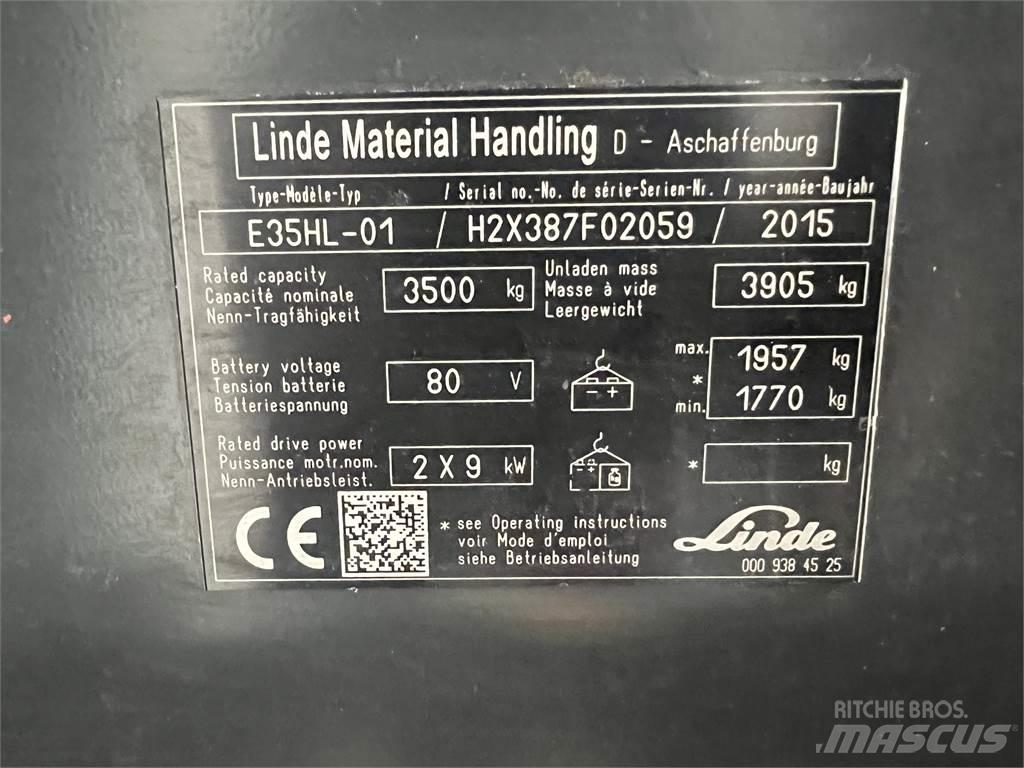 Linde E35HL-01 Elektritõstukid