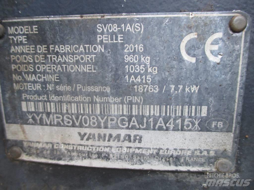 Yanmar SV 08-1 A Miniekskavaatorid < 7 t