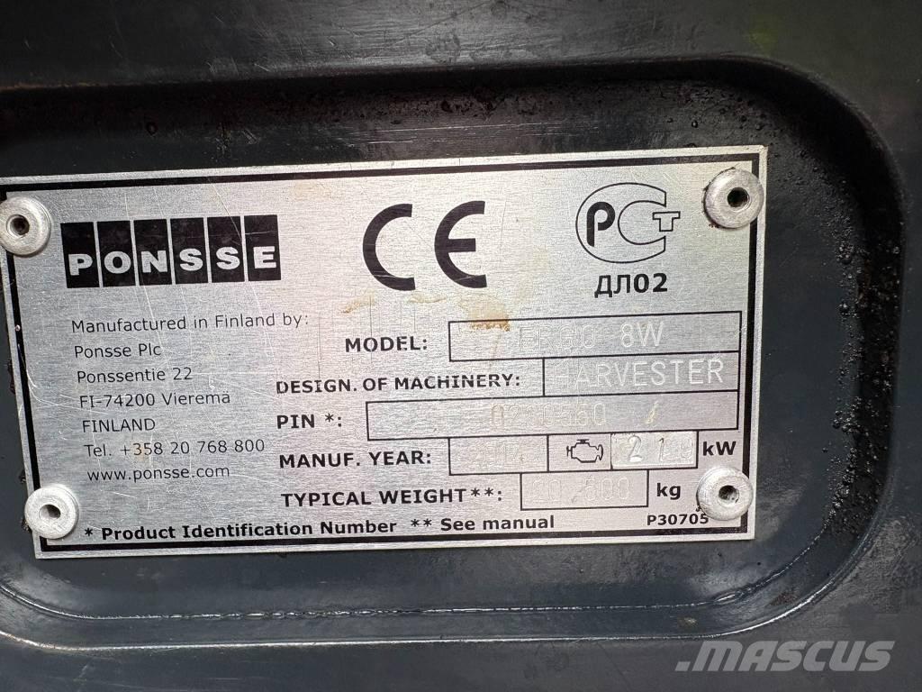 Ponsse Ergo 8W Harvesterid