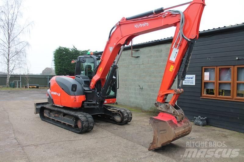 Kubota KX 080-4 Väikeekskavaatorid 7t-12t