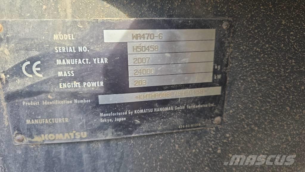 Komatsu WA 470-6 Rataslaadurid