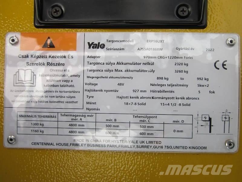 Yale ERP 16 UXT Elektritõstukid