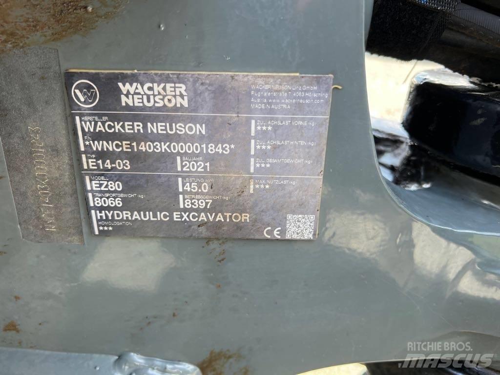 Wacker Neuson EZ80 Roomikekskavaatorid