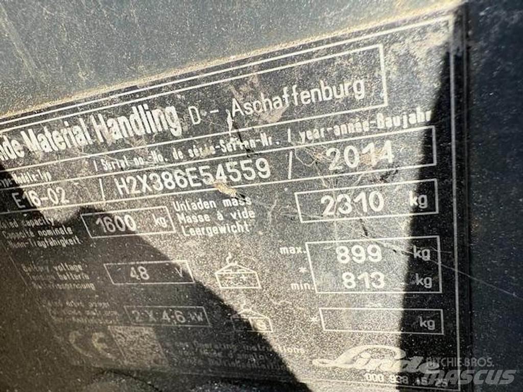 Linde E16-02 Kahveltõstukid - muud
