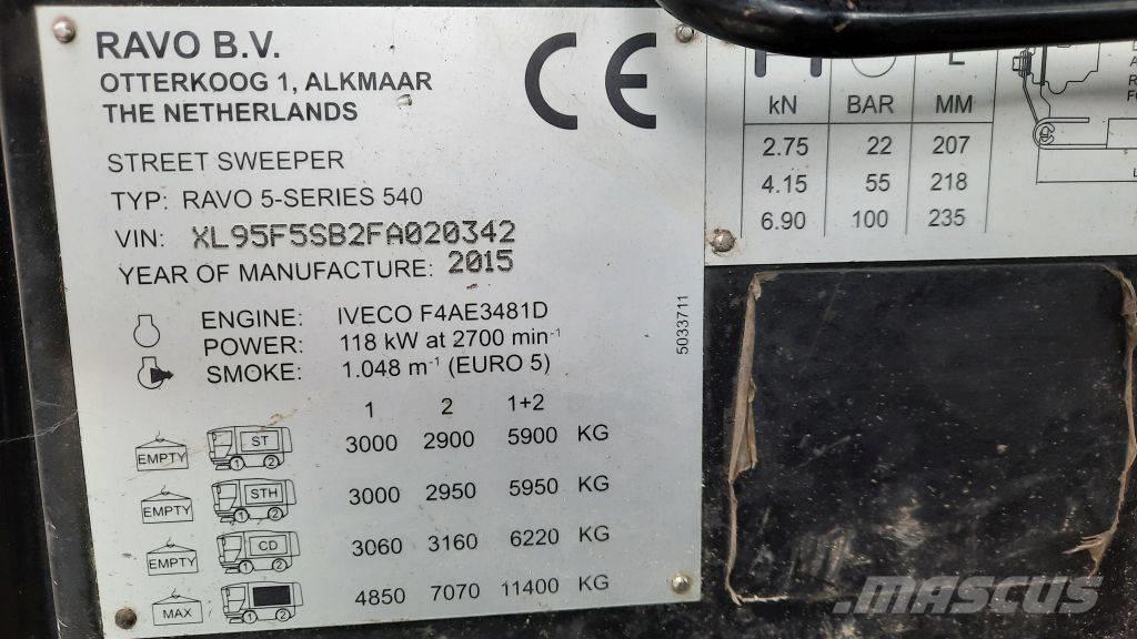 Ravo 540ST Tänavapuhastusmasinad