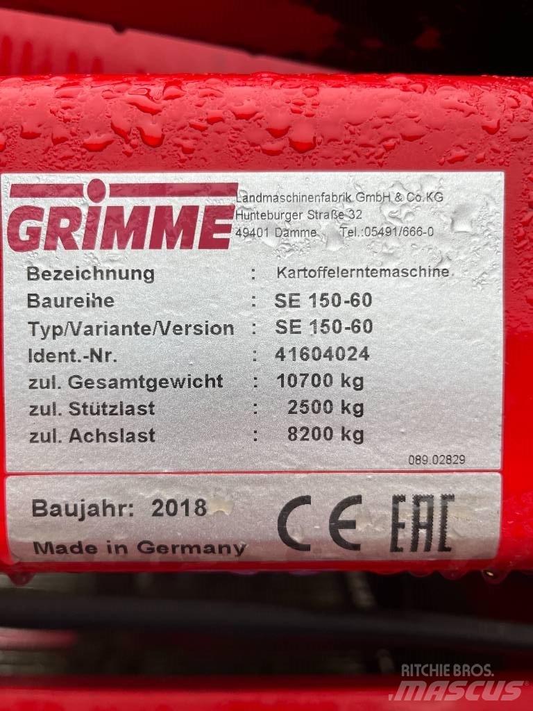 Grimme SE 150-60 NB Kartulikombainid ja kaevajad