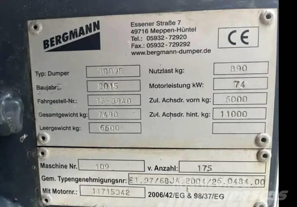 Bergmann Dumper Liigendraamiga pinnaseveokid