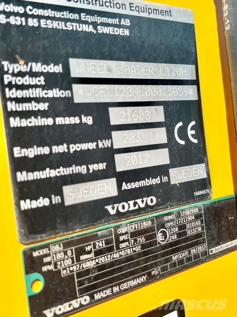 Volvo L 120 H Rataslaadurid