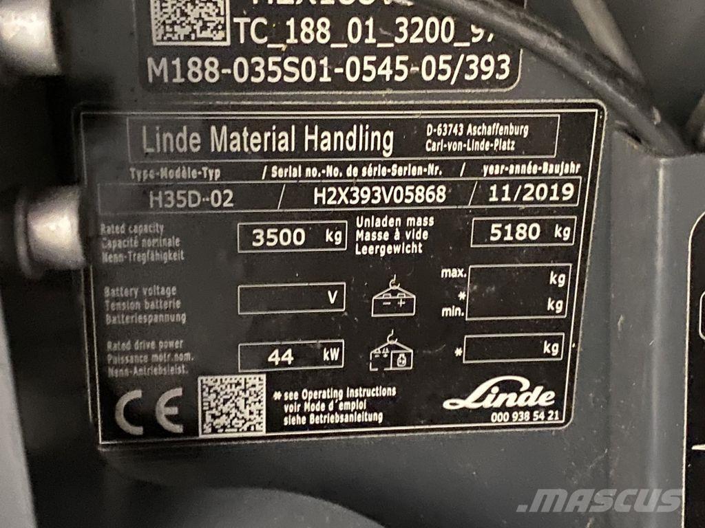 Linde H35D-02 Diiseltõstukid