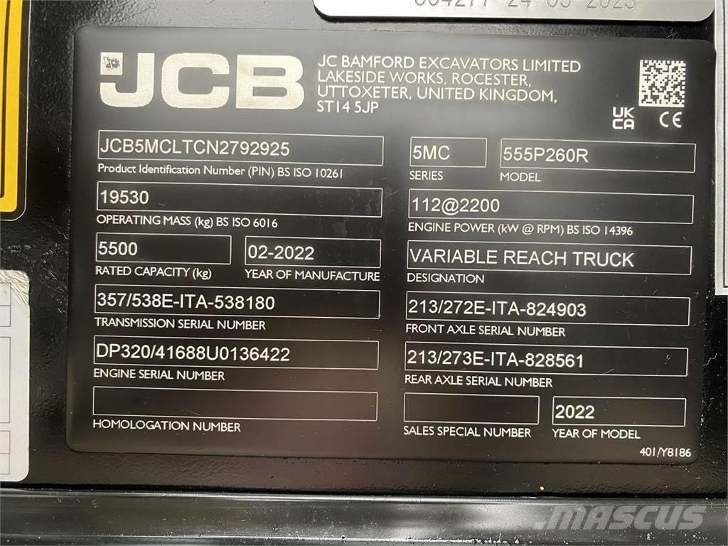 JCB 555-260R Teleskooplaadurid