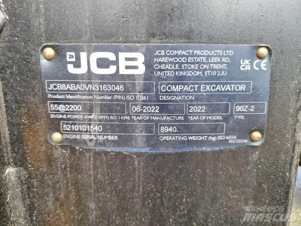 JCB 90 Z-2 Väikeekskavaatorid 7t-12t