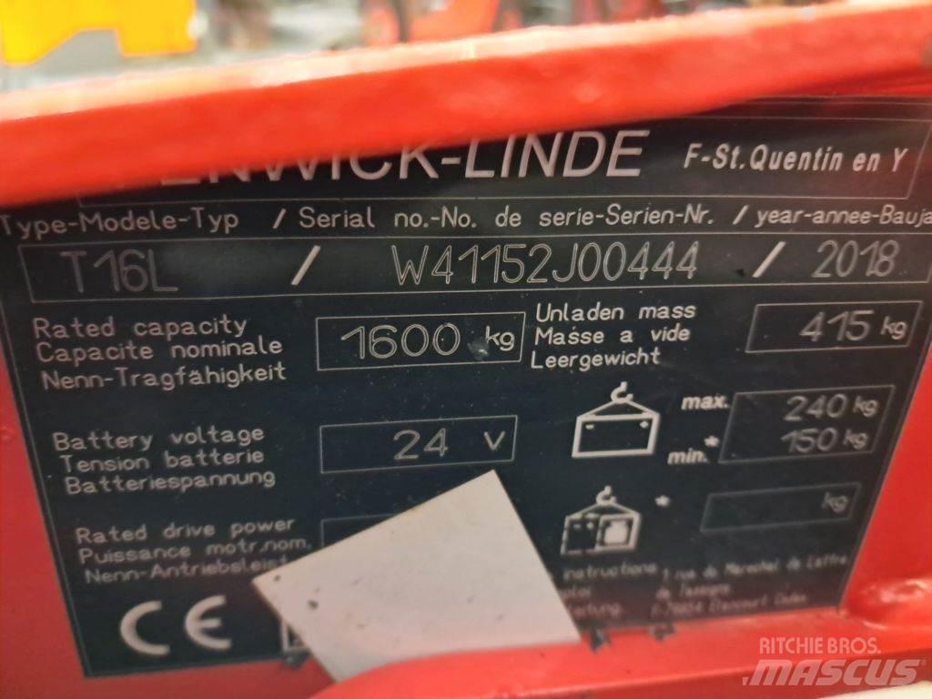Linde T16L Elektriline alusesiirdaja