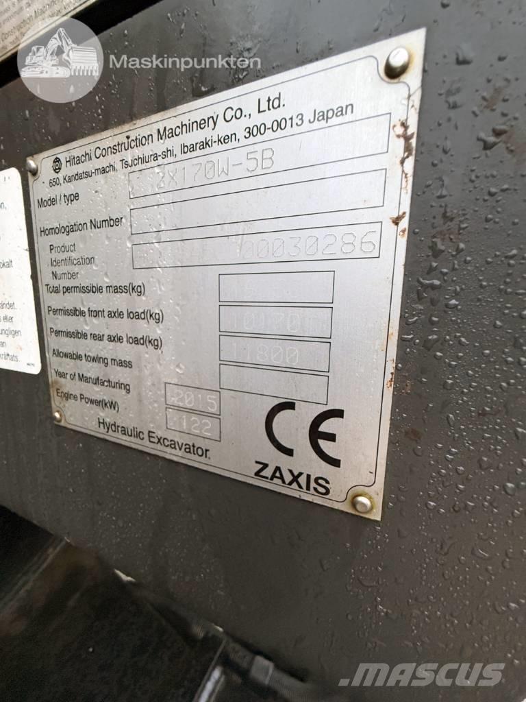 Hitachi ZX 170 W-5 B Ratasekskavaatorid